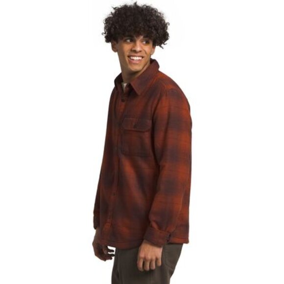 NEW The North Face mens Arroyo Flannel Shirt - Long Sleeve Coal Brown Plaid 253 - Picture 1 of 5